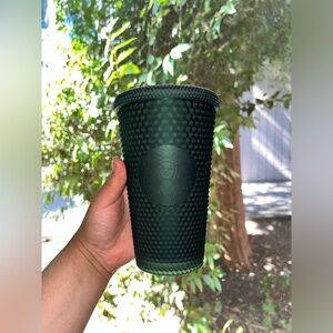 Dark green Starbucks cup. New with tags, never used.